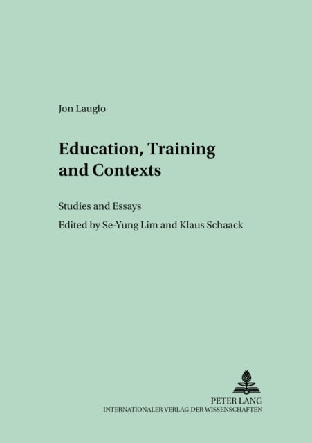 Education, Training and Contexts - Studies and Essays