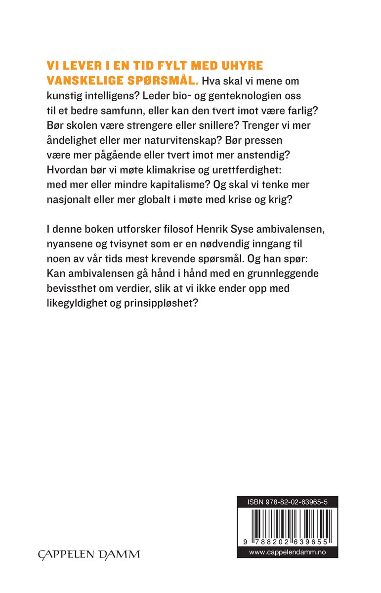 På den ene siden...