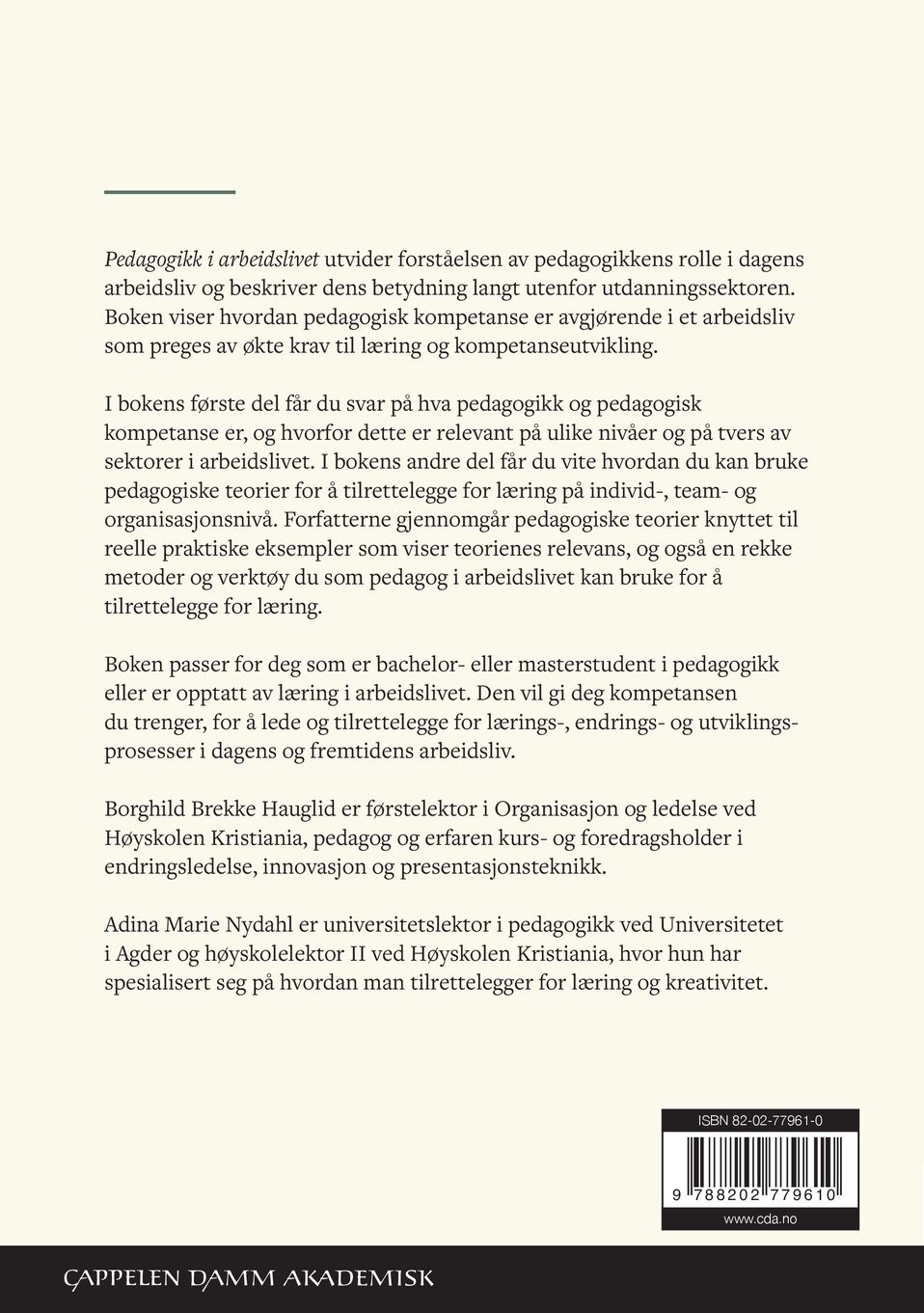 Pedagogikk i arbeidslivet