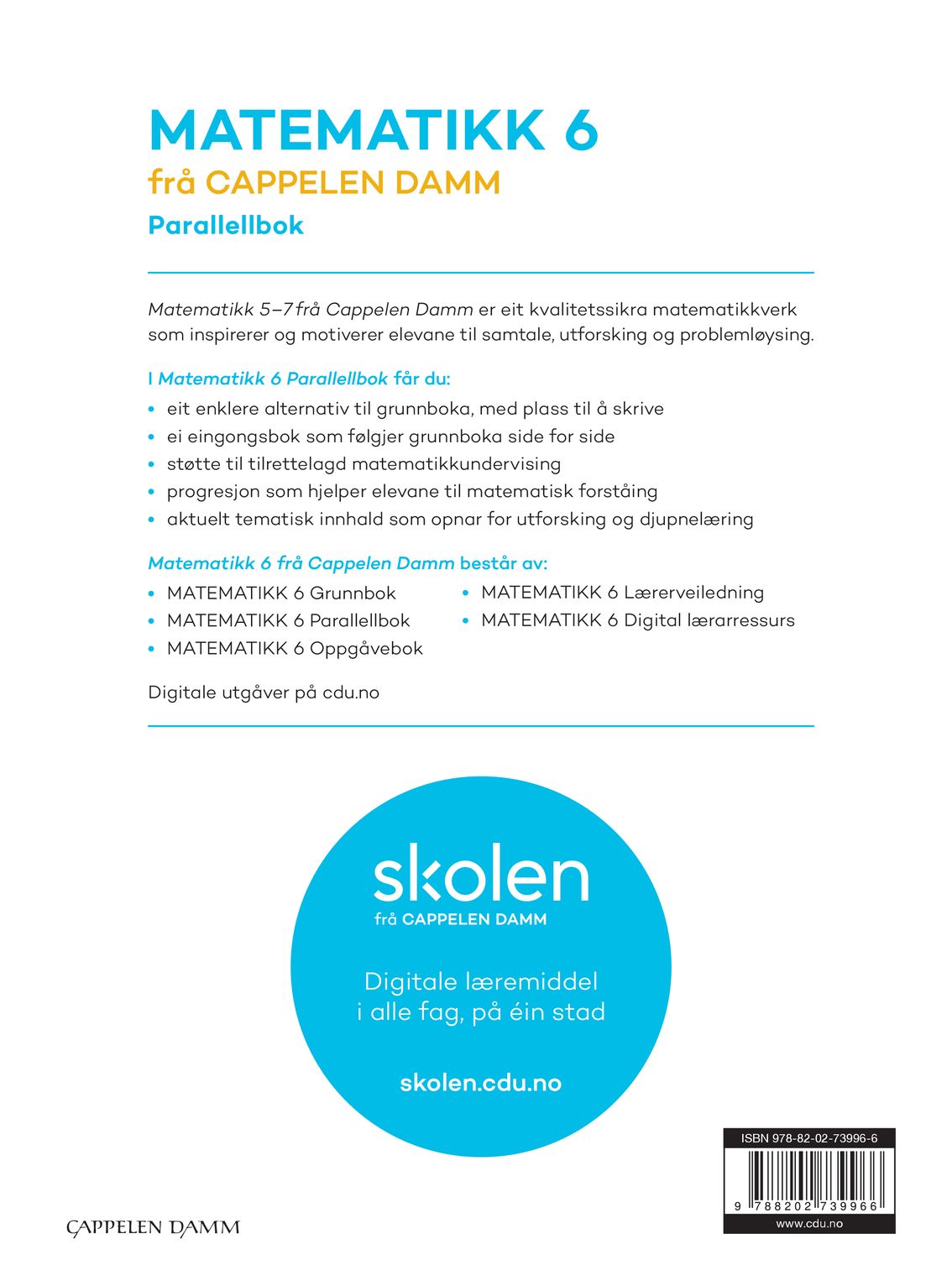 Matematikk 6 frå Cappelen Damm
