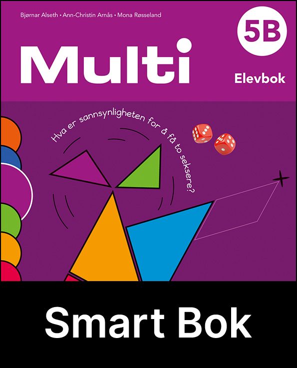 Multi 5B, 3. utg. - Elevbok : Smart bok : matematikk for barnesteget