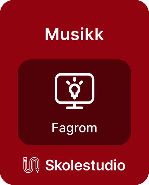 Musikk 8-10, Fagrom, Skolestudio
