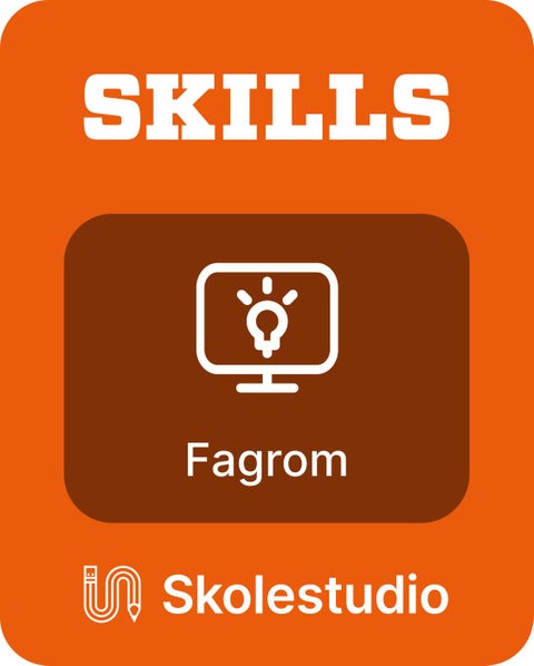 Skills, helse- og oppvekstfag, Fagrom, Skolestudio - engelsk YF, vg1