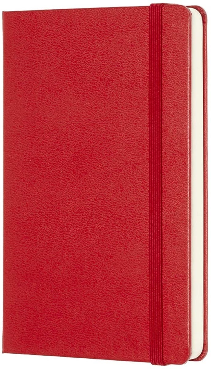 Moleskine Notatbok Ulinjert Rød Pocket