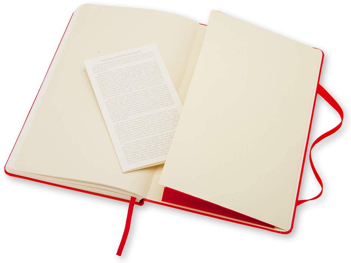 Moleskine Notatbok Ulinjert Rød Pocket