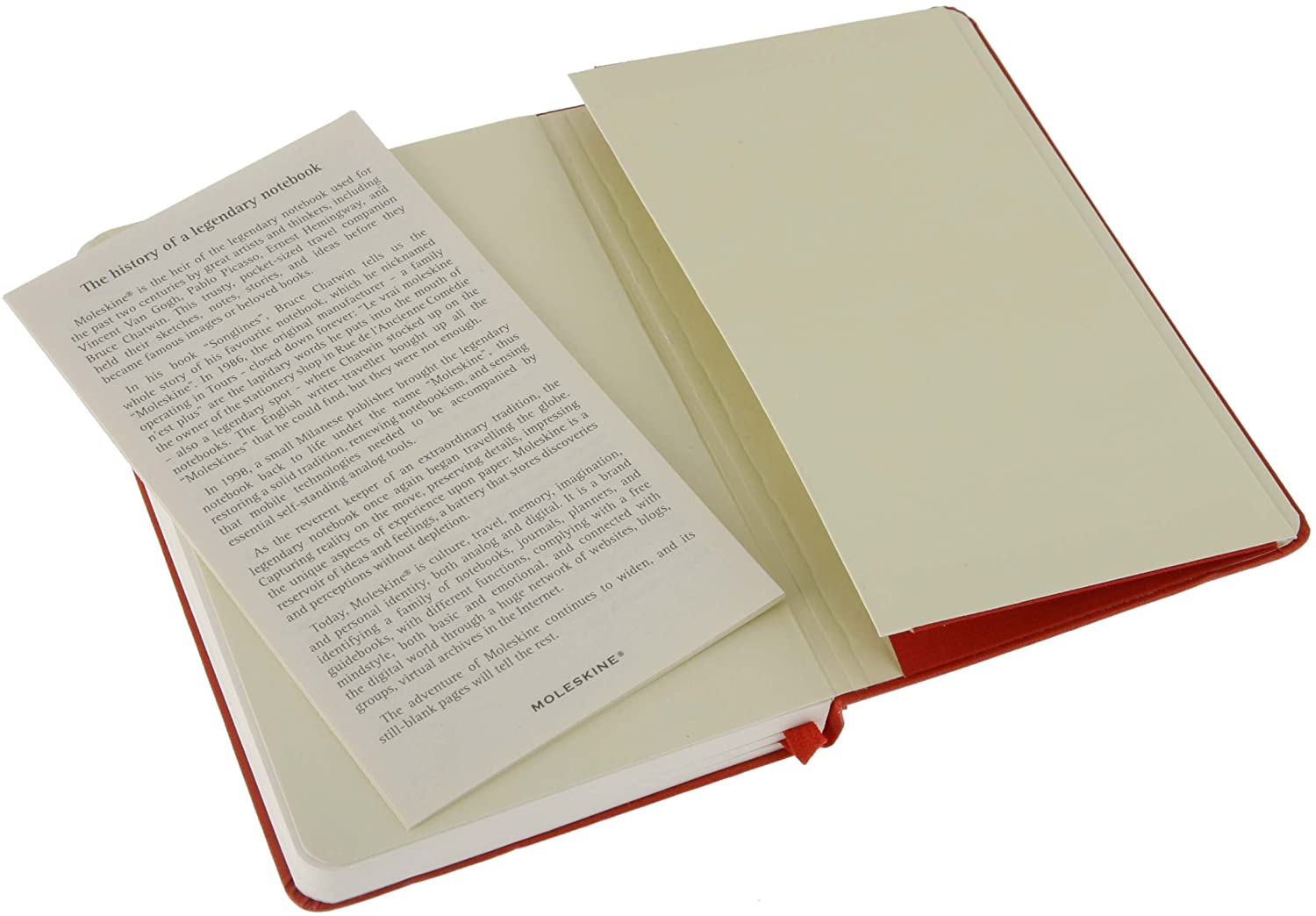 Moleskine Notatbok Ulinjert Rød Pocket