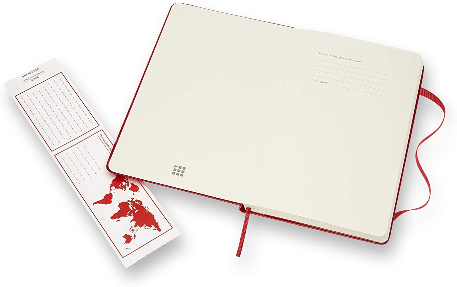 Notatbok Moleskine Linjert Large Red