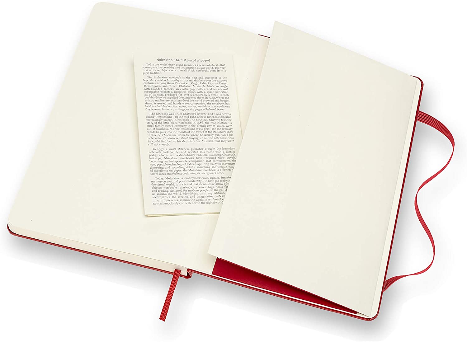 Notatbok Moleskine Ulinjert Large Red
