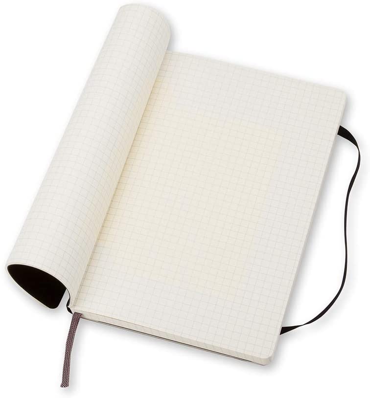 Moleskine Soft Large Squared Notebook Black
