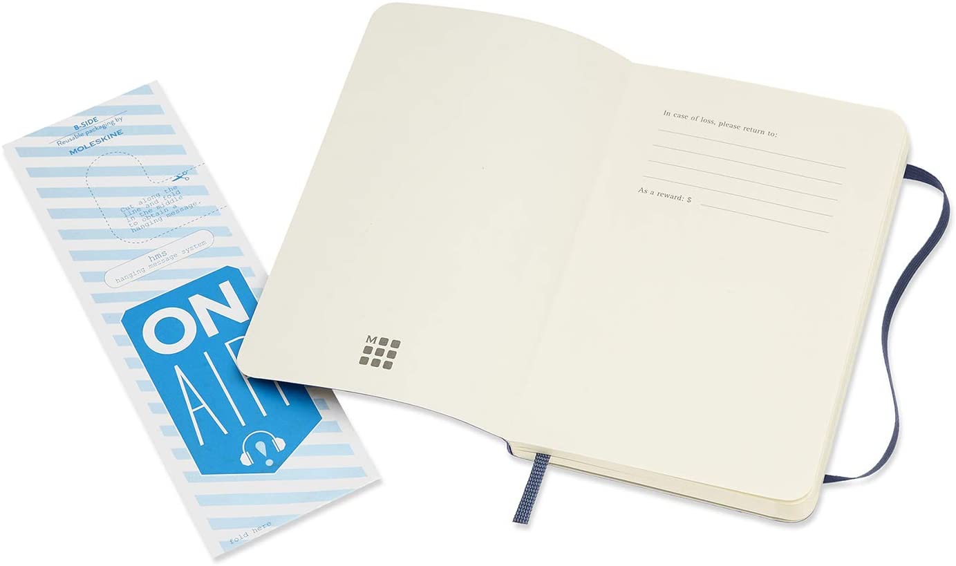 Moleskine Notatbok Ulinj Safir Myk Pkt