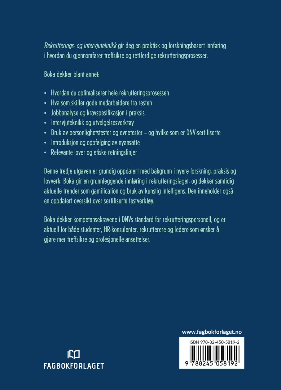 Rekrutterings- og intervjuteknikk