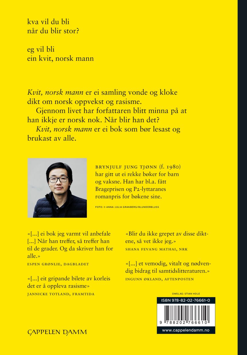 Kvit, norsk mann