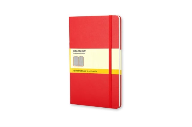 Notatbok Moleskine Ruter Rød Large