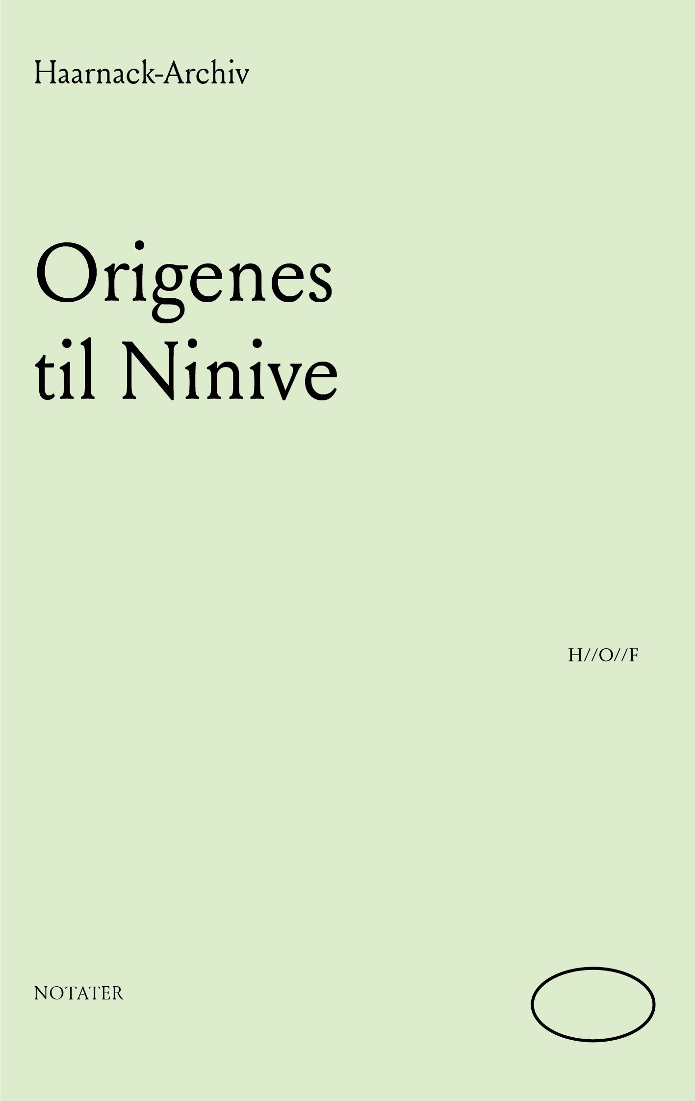 Origenes til Ninive - ved lesing av Jean Genets Rosemirakelet : notater