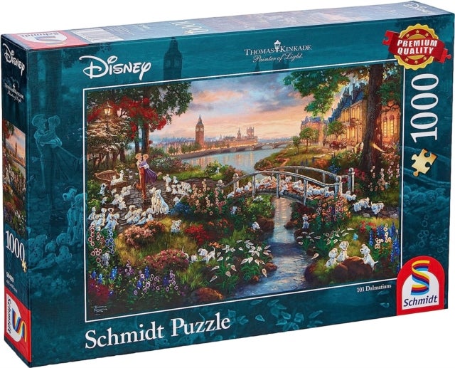 Puslespill Schmidt 1000 Kinkade 101 Dalmatians