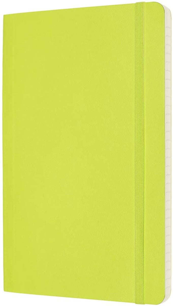 Moleskine Notatbok Soft L Linjert Lemon Green