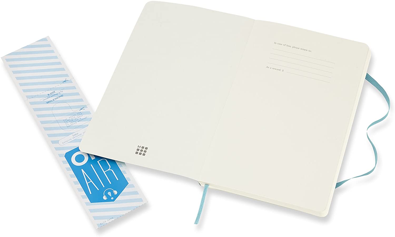 Moleskine Reef Blue Notebook Large Plain Soft
