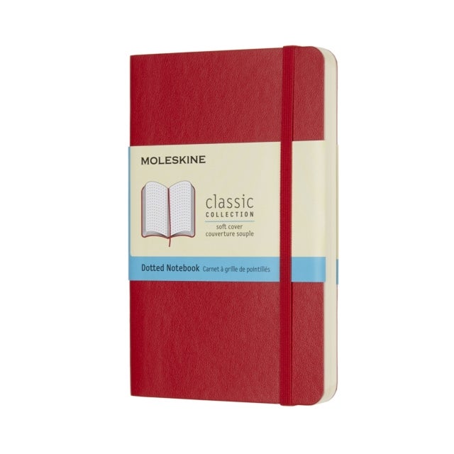 Moleskine Notatb Pkt Dot Sc Red Soft