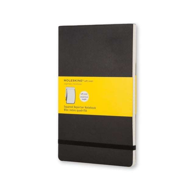 MOLESKINE REPORTER MYK RUTER SORT L