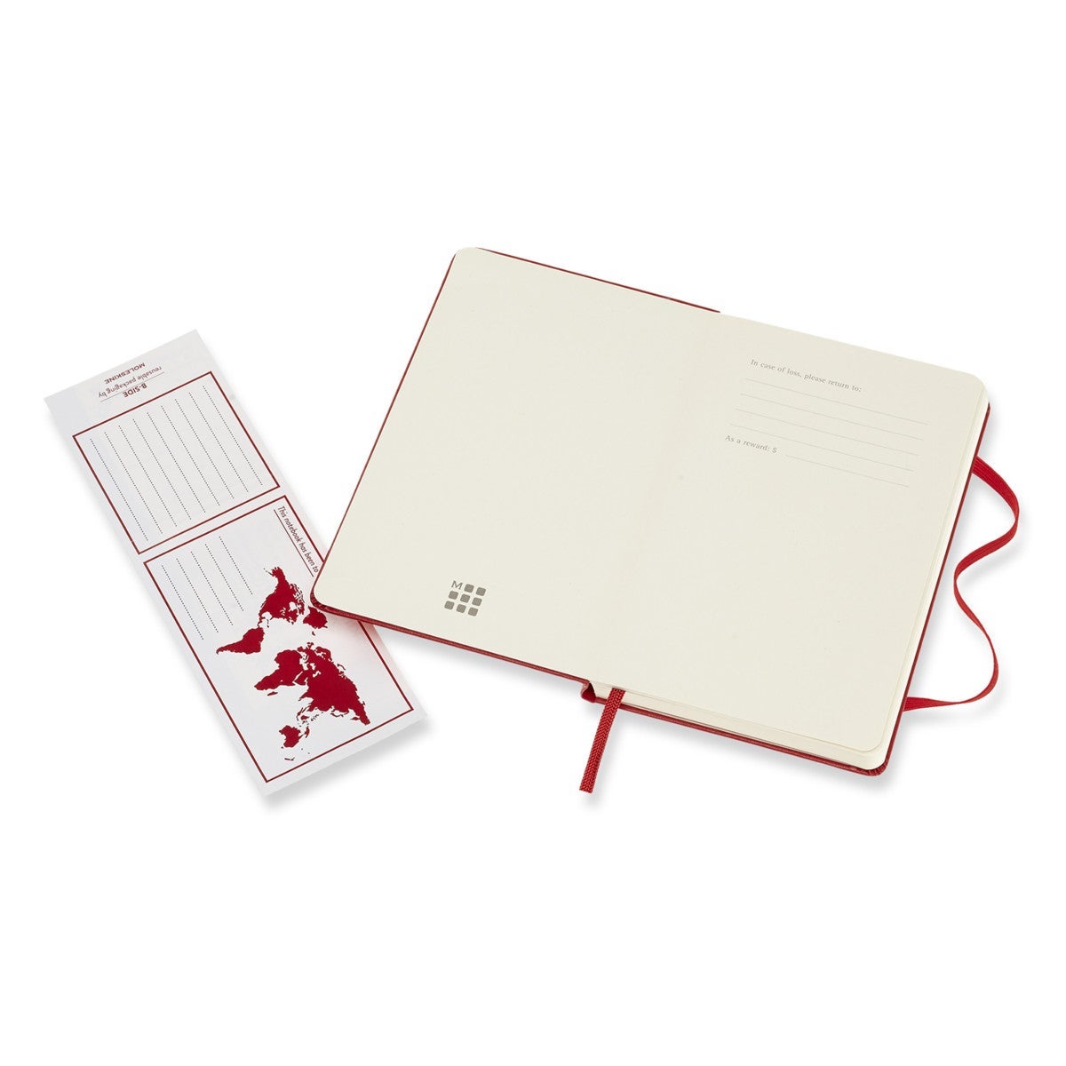 Notatbok Moleskine P Prikker Rød Hard