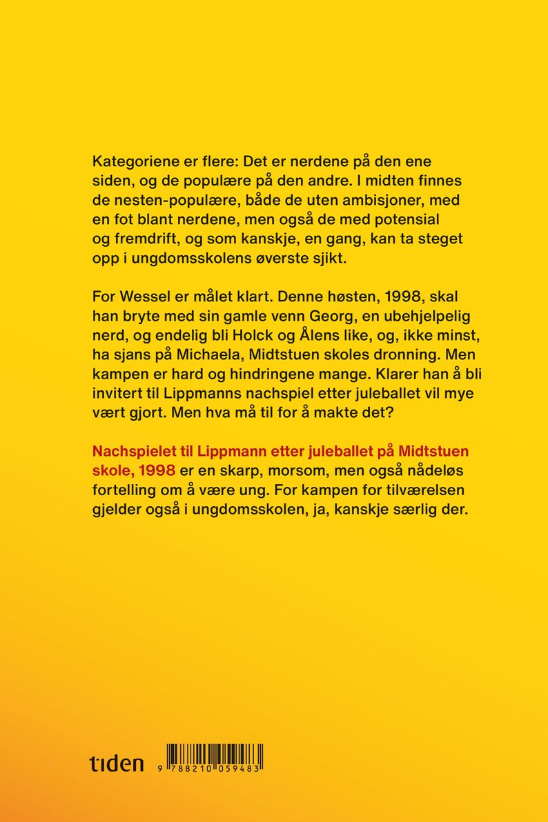 Nachspielet til Lippmann etter juleballet på Midtstuen skole, 1998