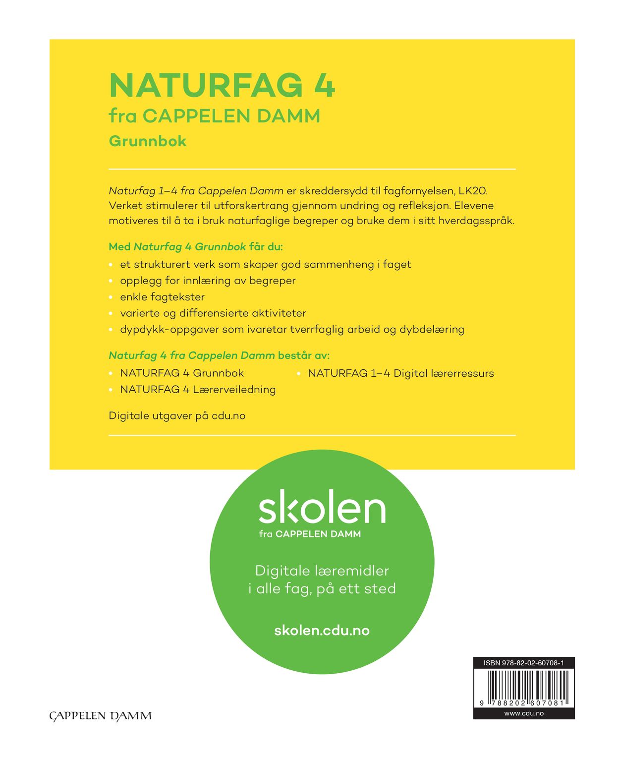 Naturfag 4 fra Cappelen Damm