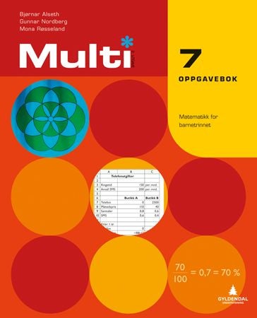 Multi 7, 2. utgåve - Oppgåvebok : matematikk for barnesteget