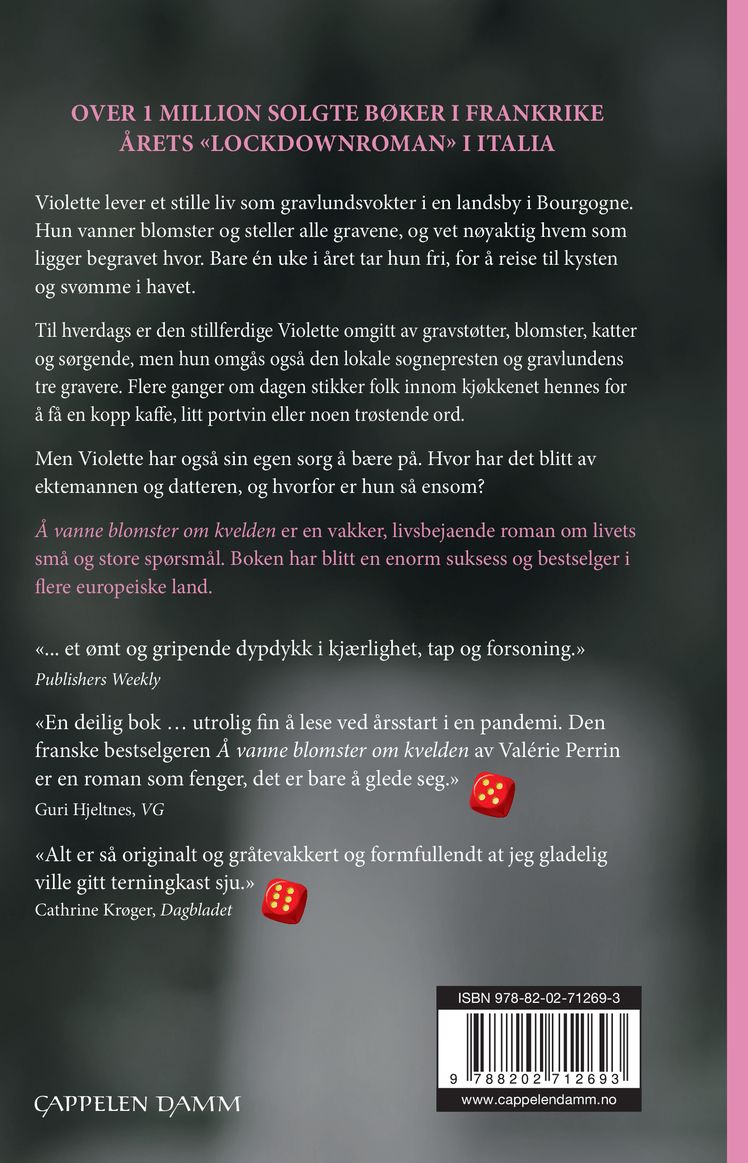 Å vanne blomster om kvelden