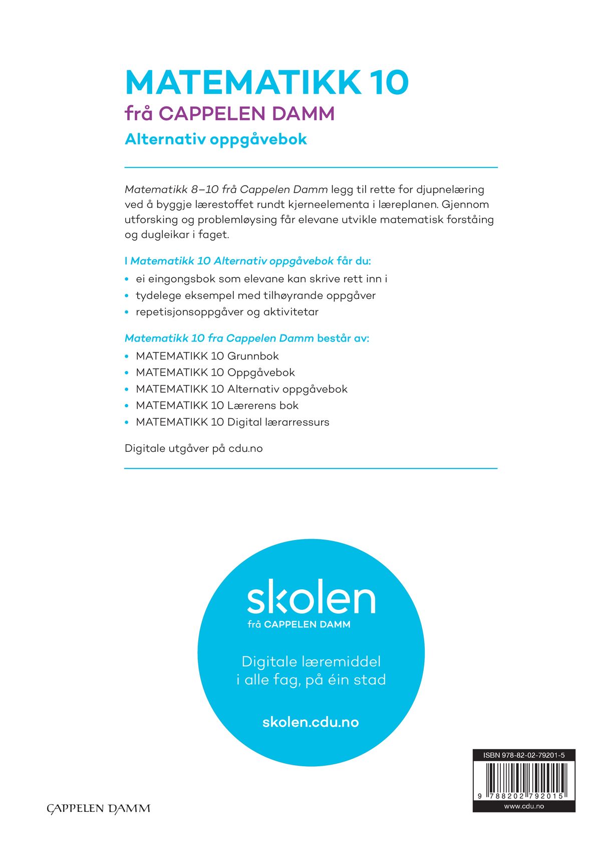 Matematikk 10 frå Cappelen Damm