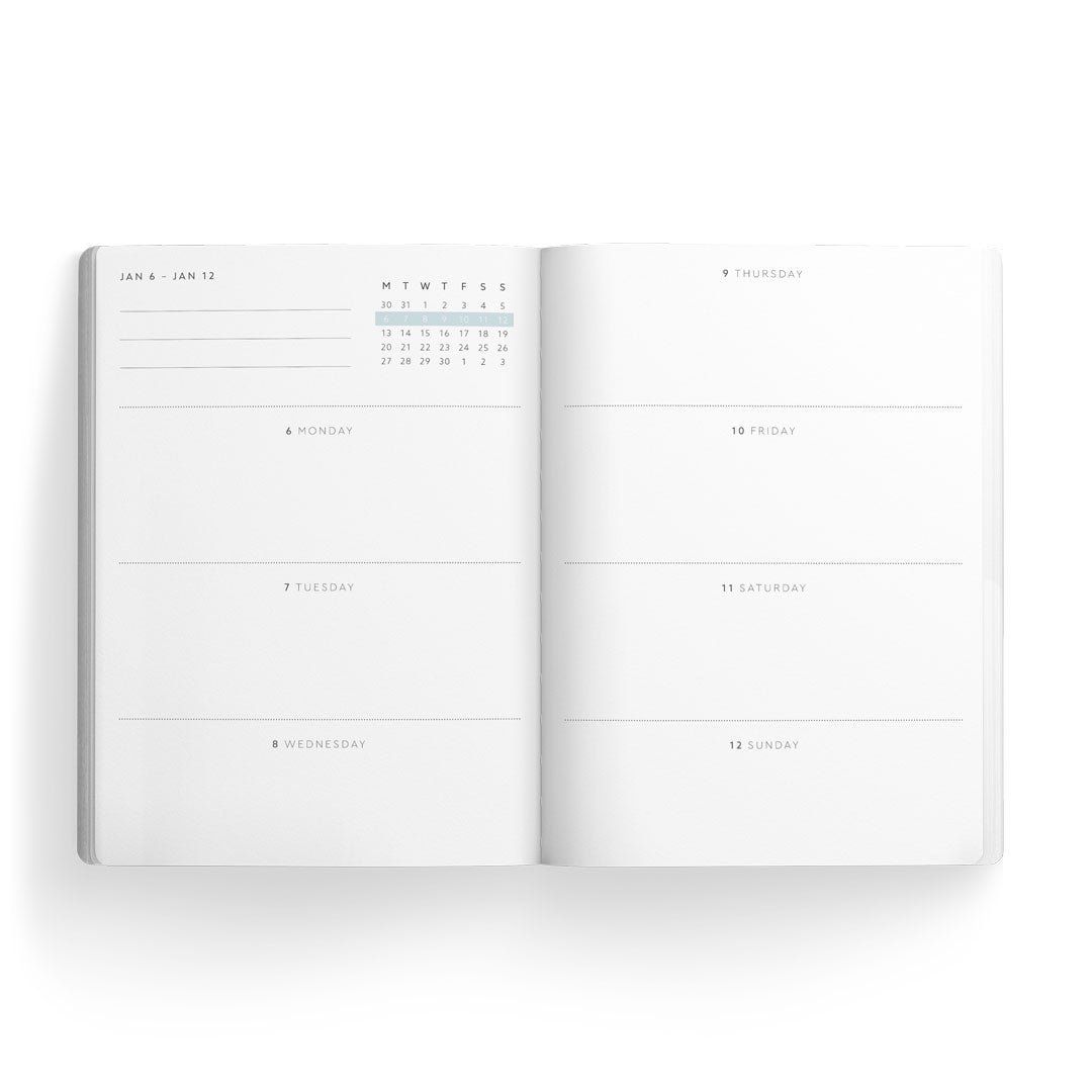 Daily Planner A5 Garden Flower Udatert