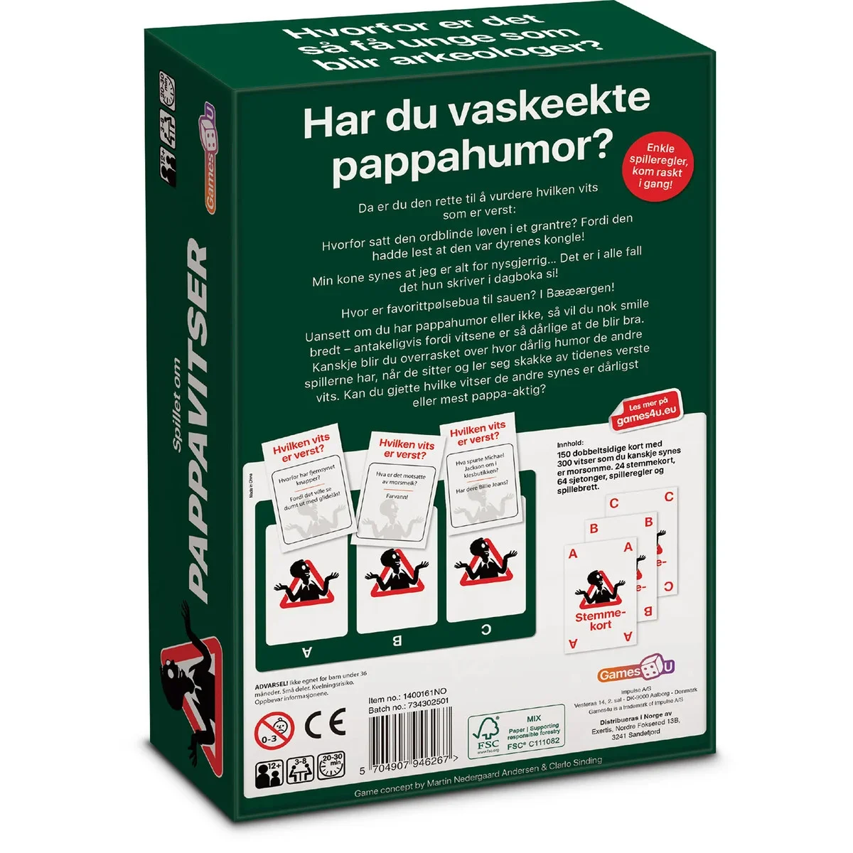 Spill Pappavitser