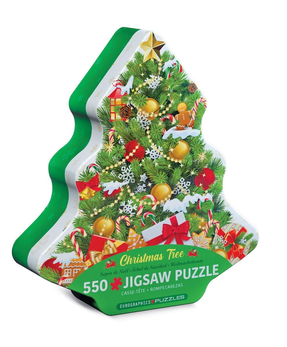 Puslespill 550 Juletre Tinnboks