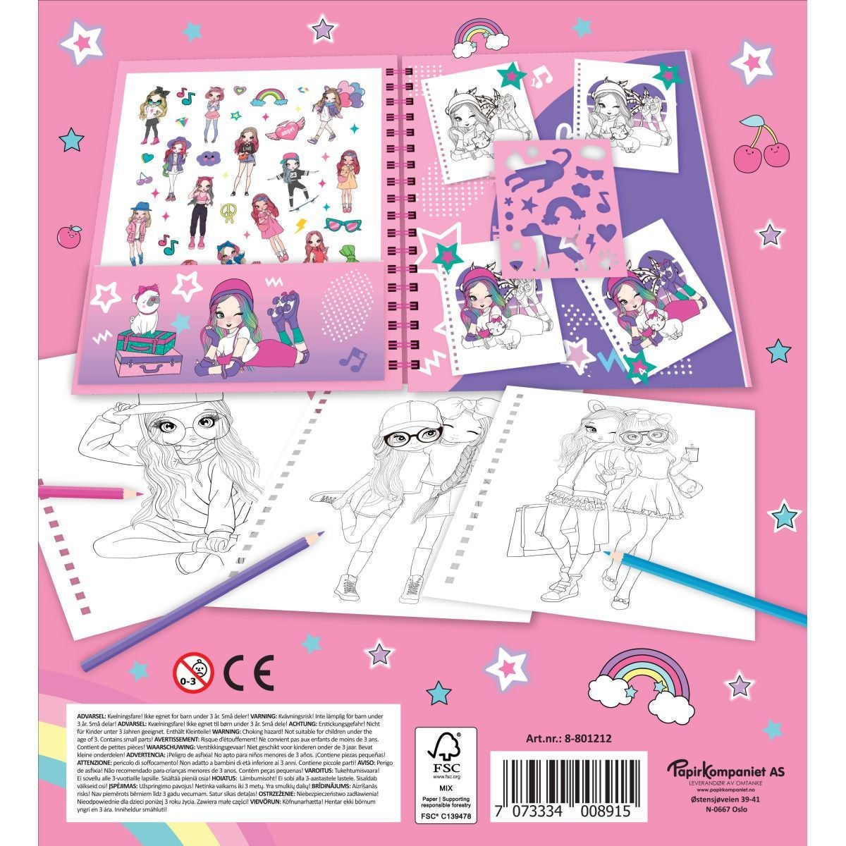 Aktivitetsbok Pets And Friends 20,5x22cm Tinka
