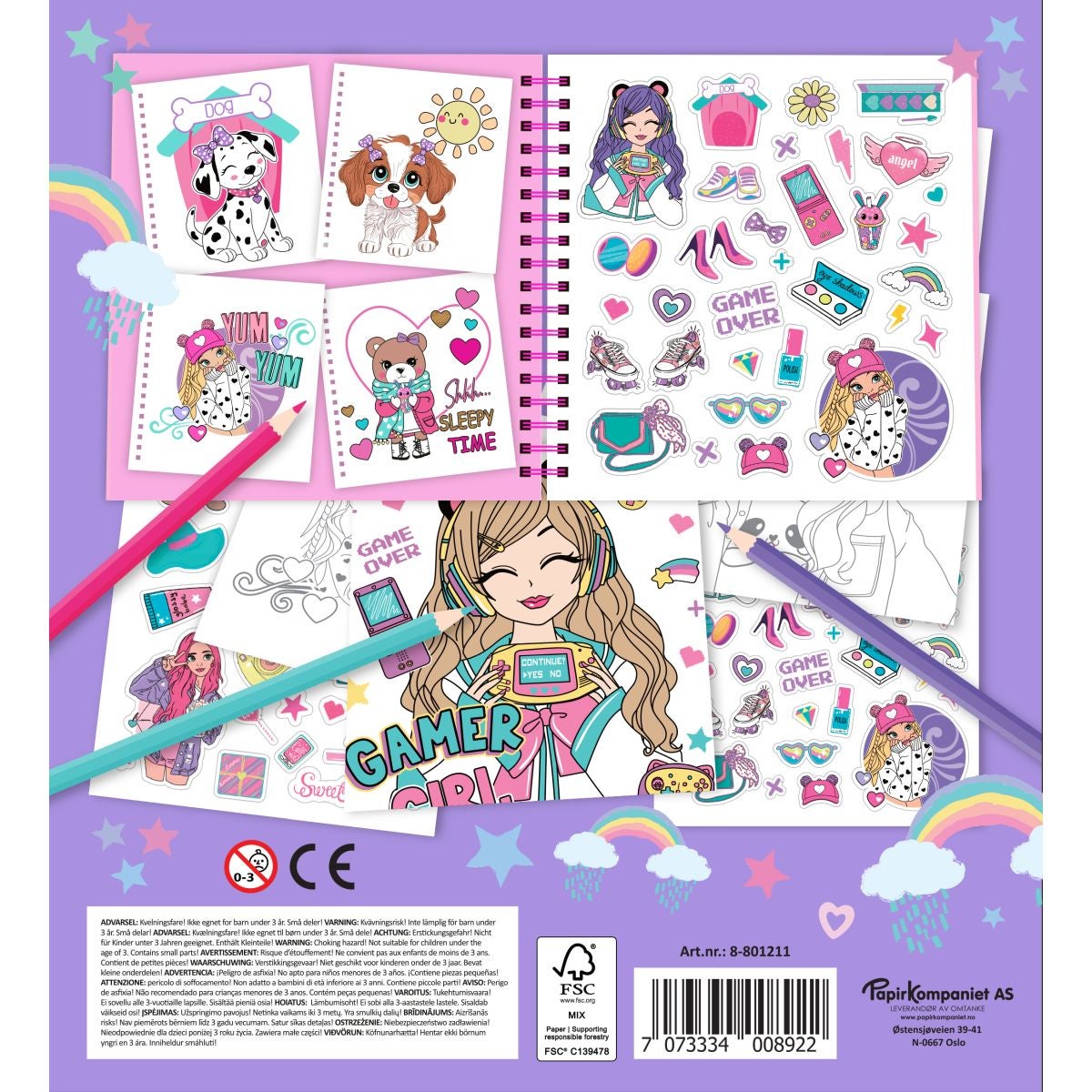 Aktivitetsbok Friends Fun And Fashion 20,5x22cm