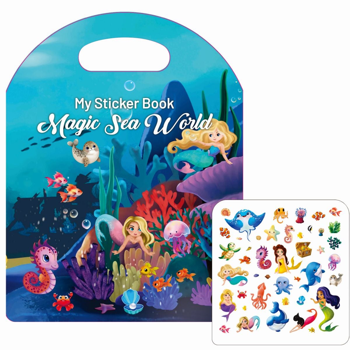 Stickersbok Havfruer 23/70x30cm Tinka