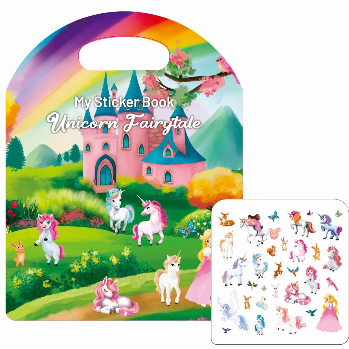 Stickersbok Unicorn 23/70x30cm Tinka