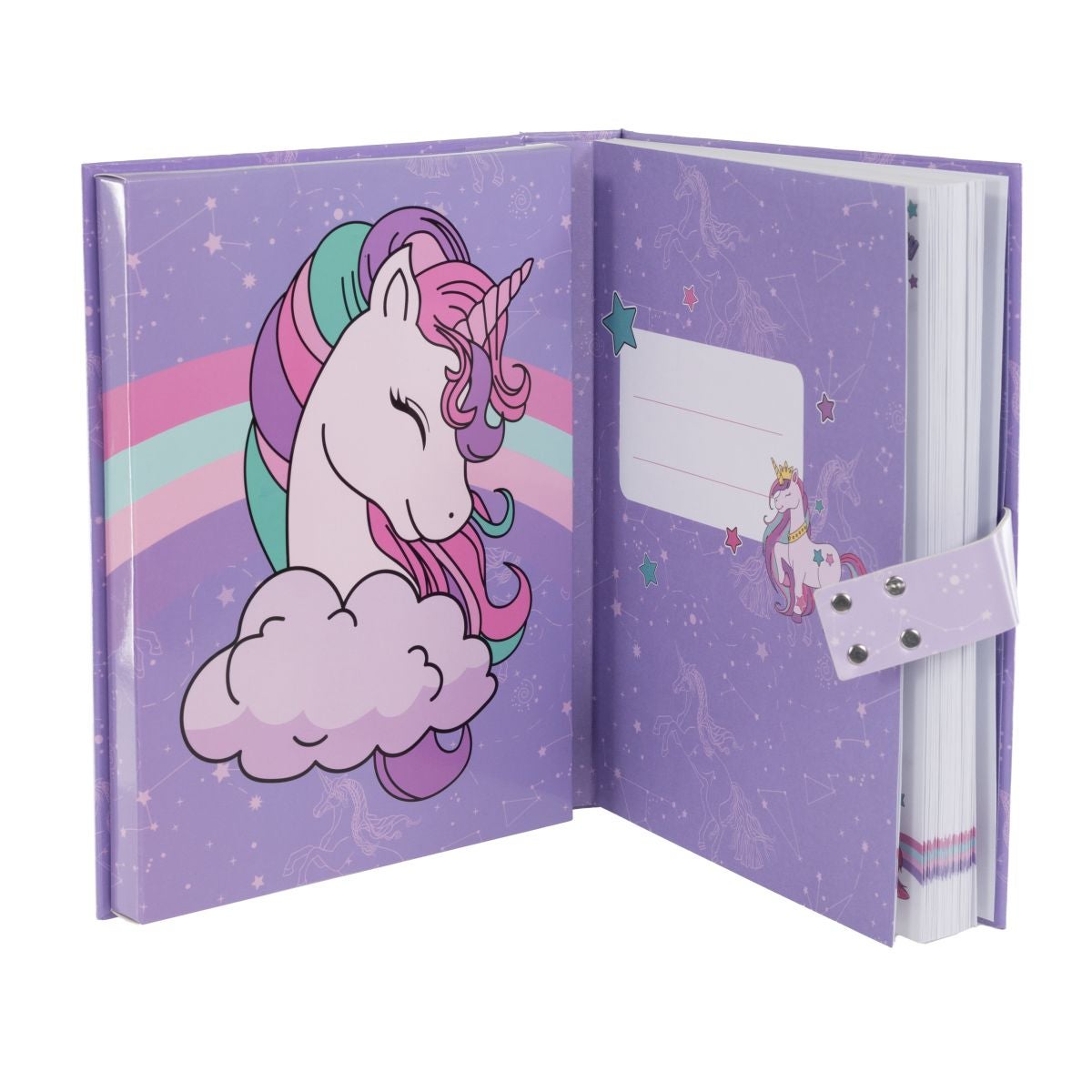 Dagbok m/kodelås Unicorn Tinka