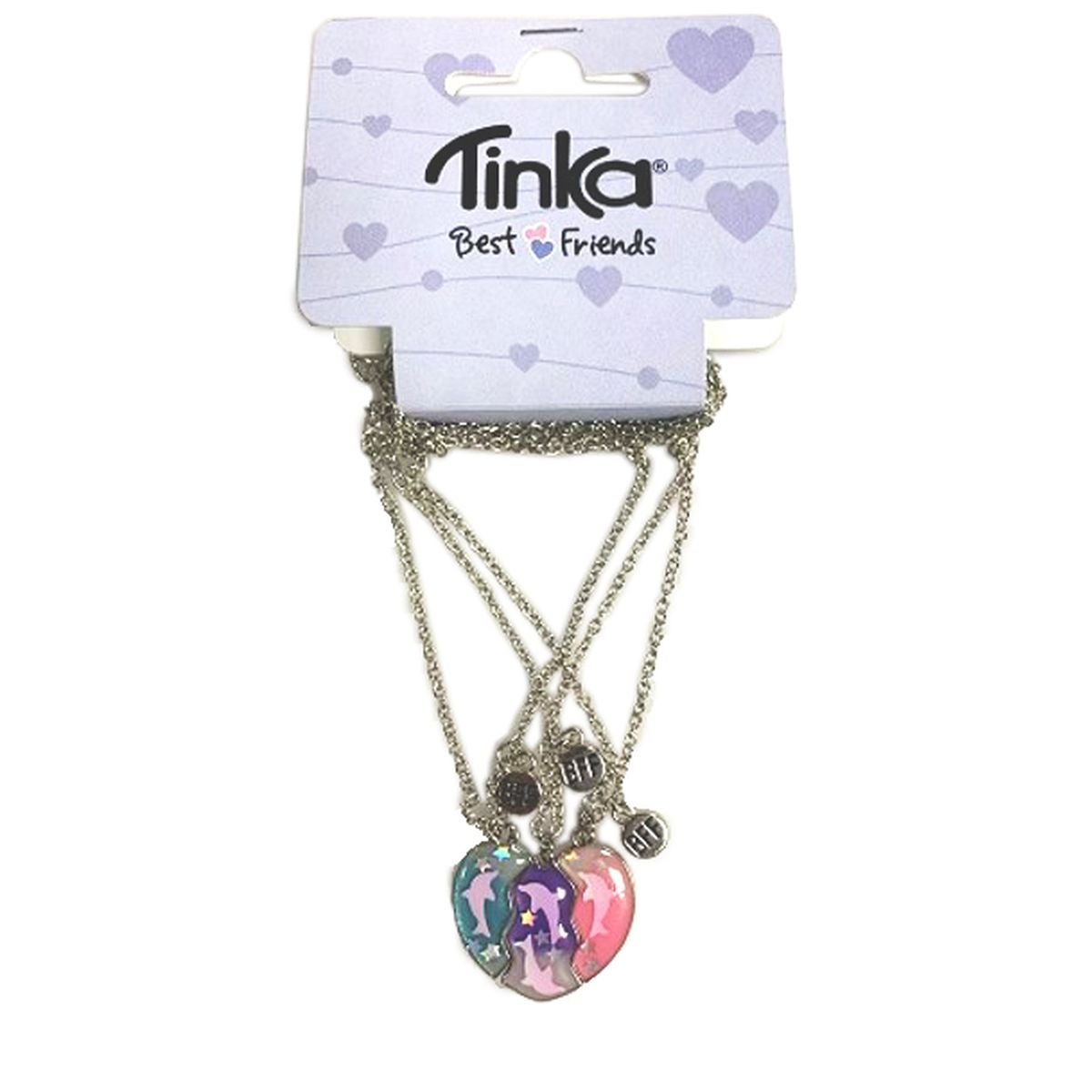 Kjede 3stk Hjerte Tinka Best Friends