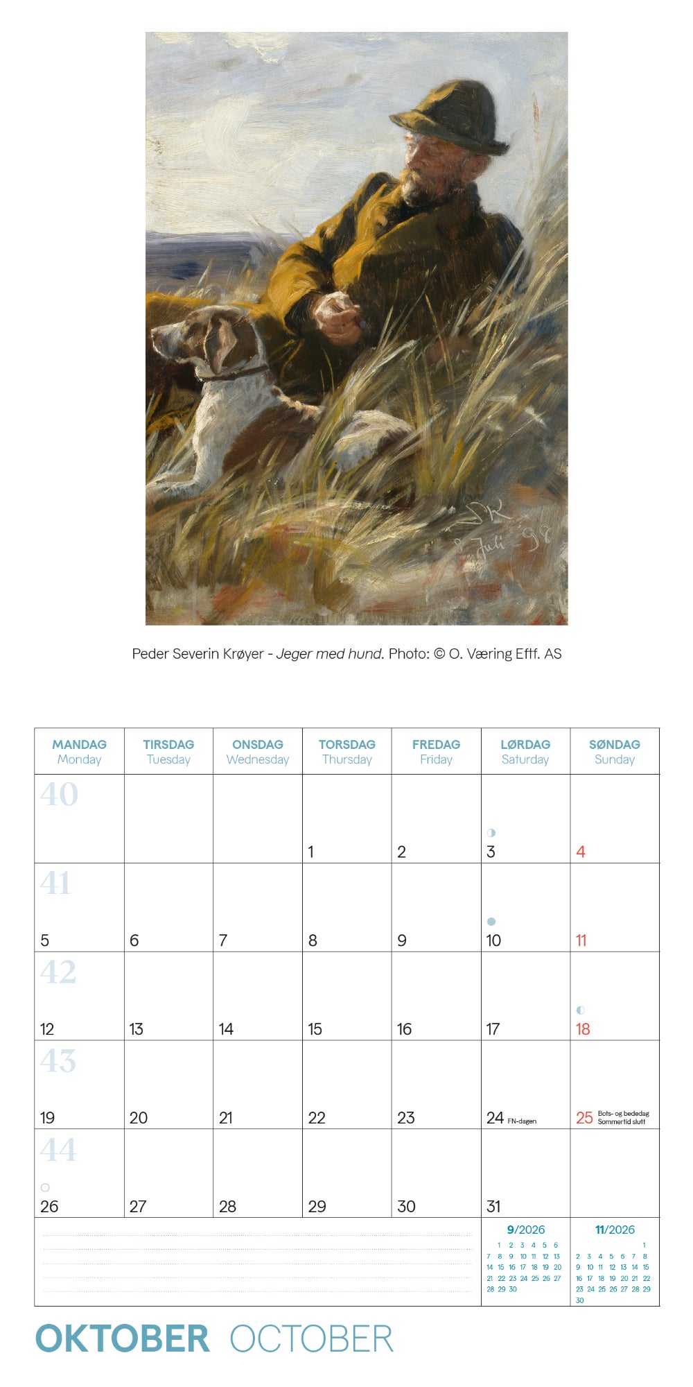 Kalender 2026 Skagen 30X30Cm