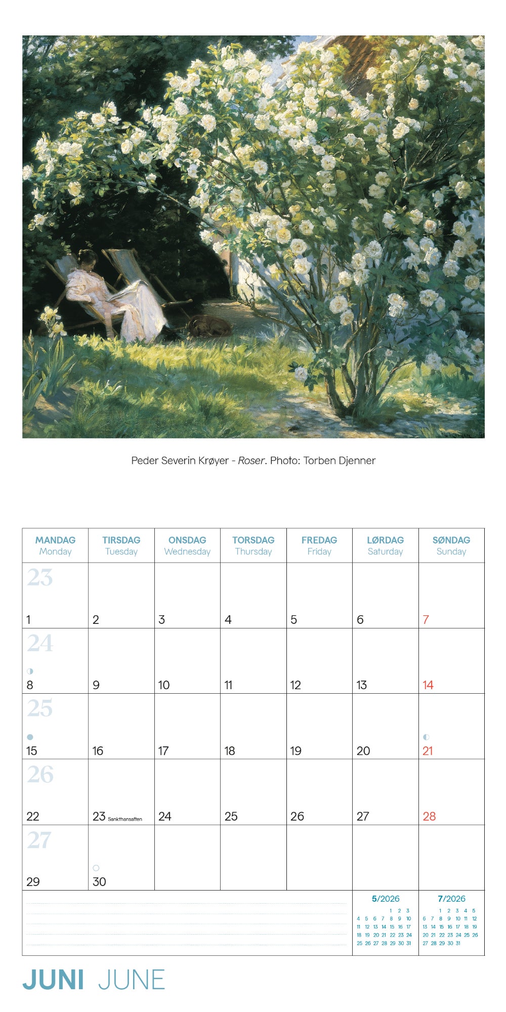 Kalender 2026 Skagen 18X18Cm