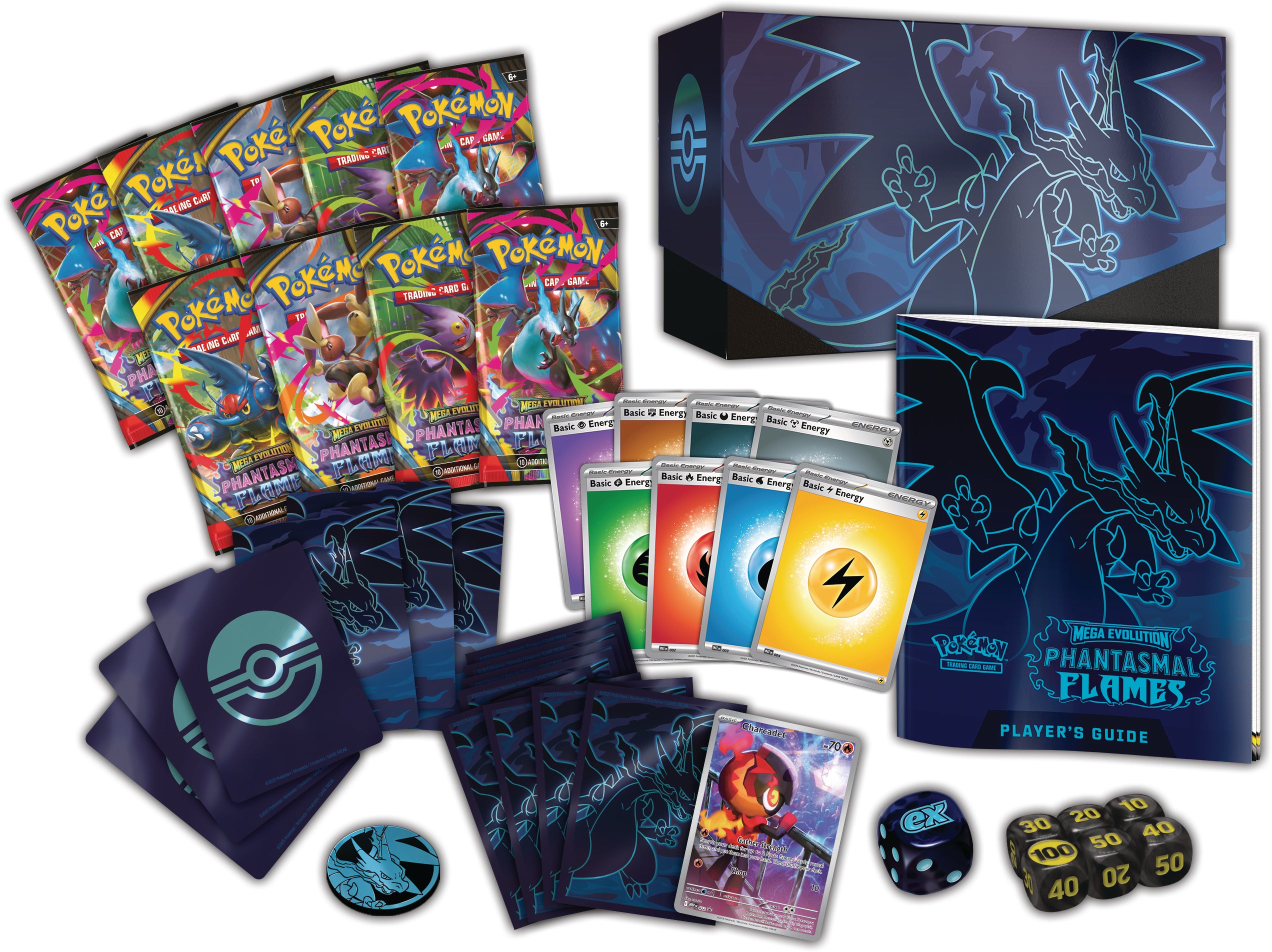 Pokemon Mega Evolution 2 Phantasmal Flames Elite Trainer Box