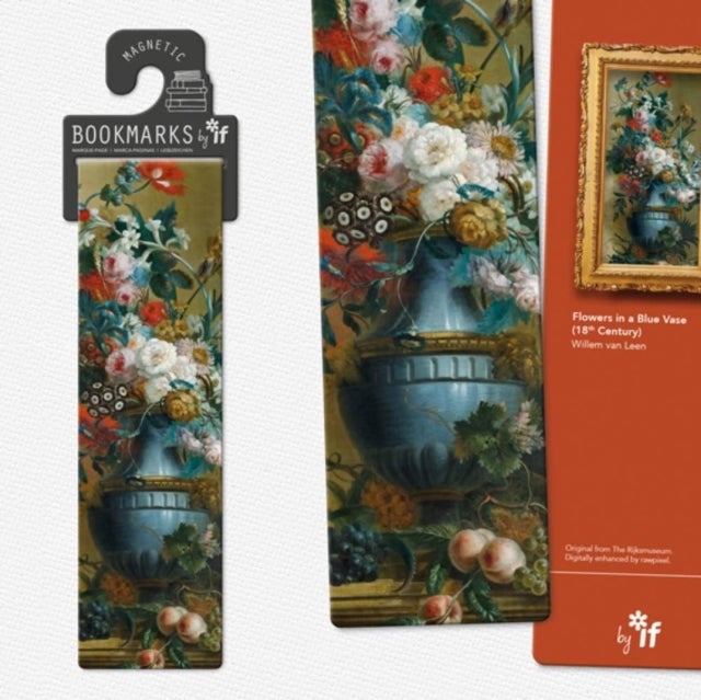 Classics Magnetic Bookmarks - Flowers In A Blue Va