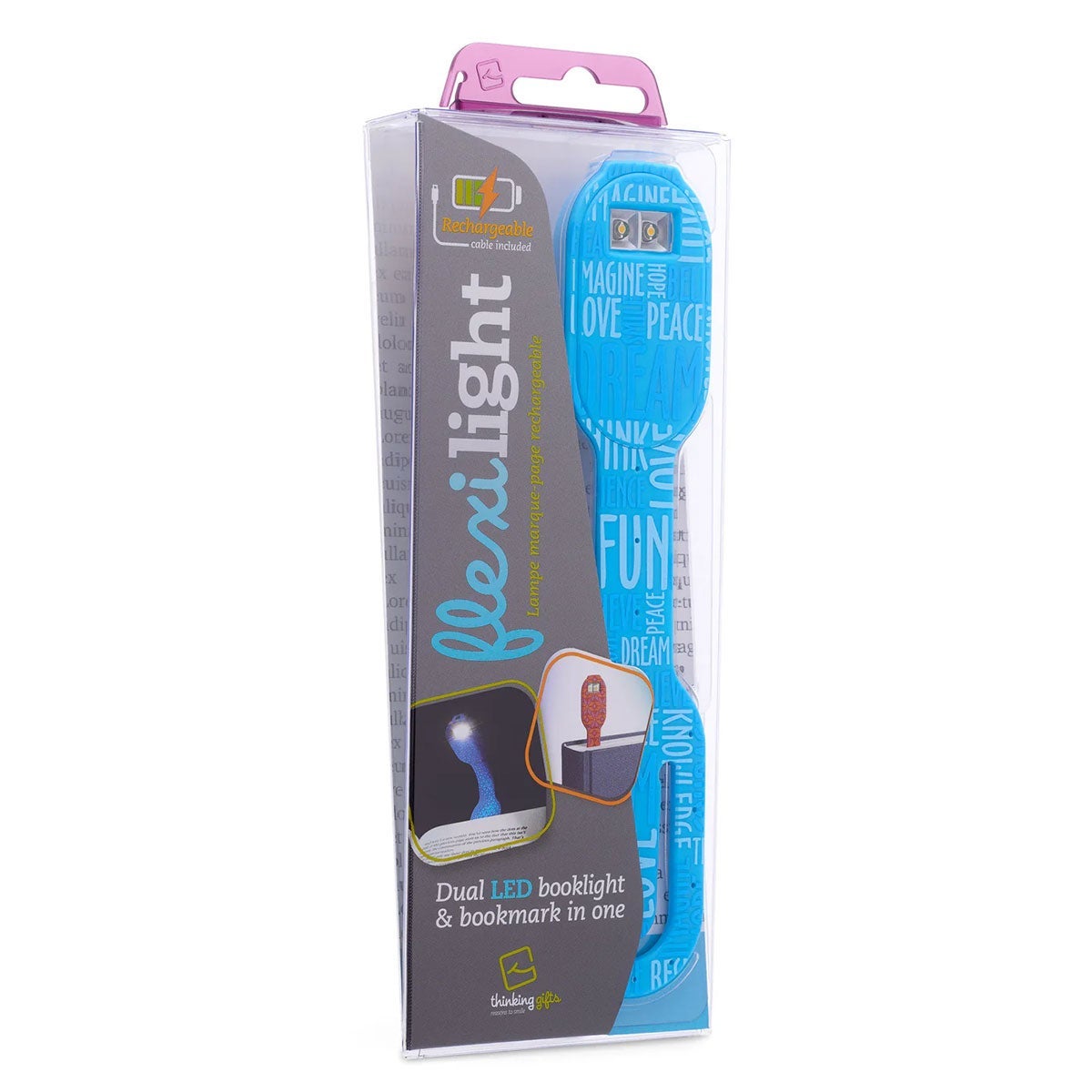 Boklys Flexilight Rechargeable Blue Words