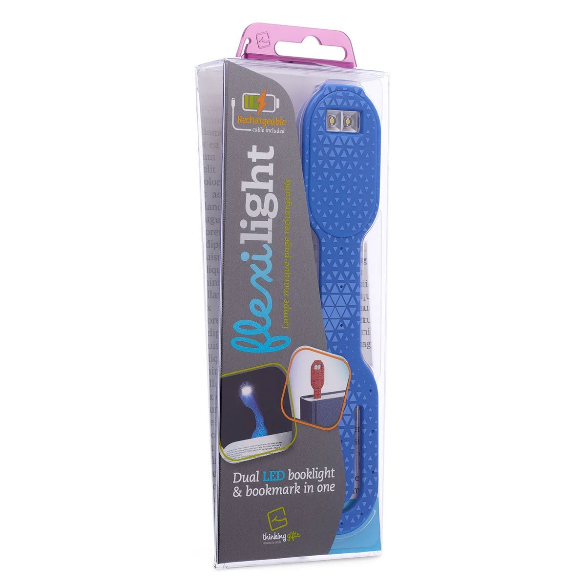 Boklys Flexilight Rechargeable Blue Hexagonal