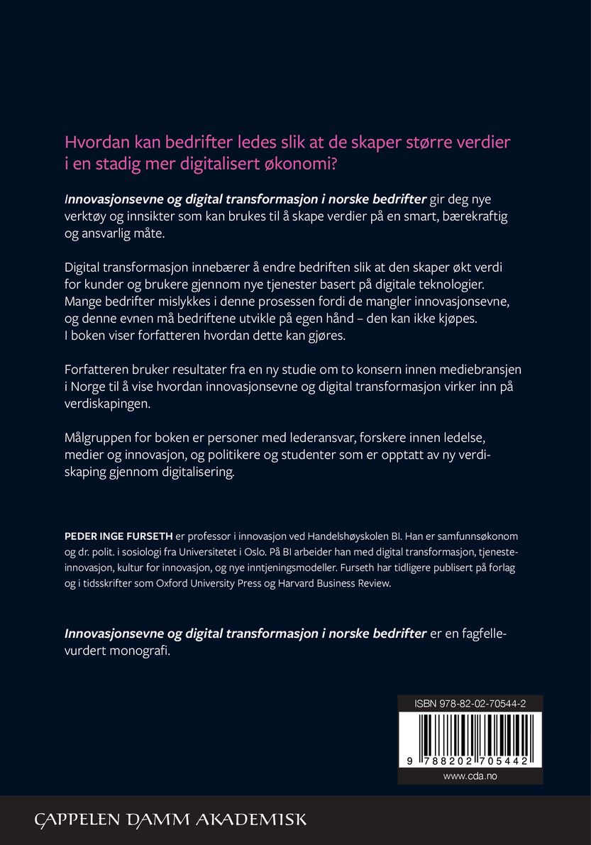 Innovasjonsevne og digital transformasjon i norske bedrifter