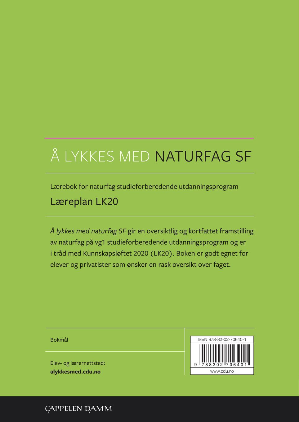 Å lykkes med naturfag SF