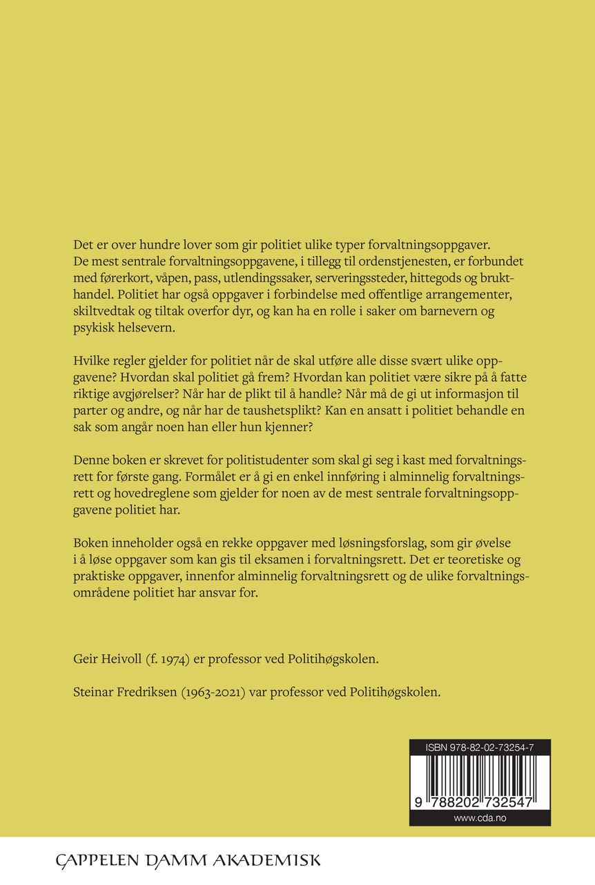 Forvaltningsrett for politiet