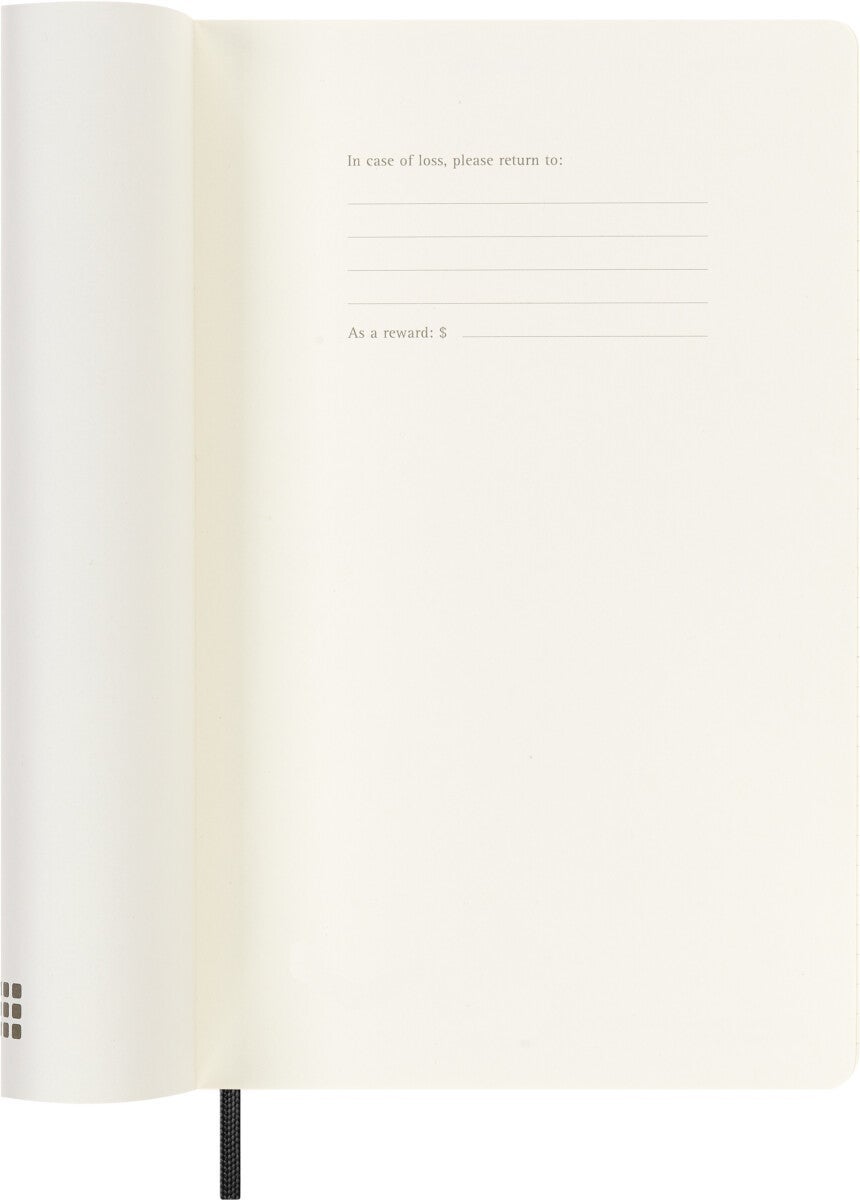 Kalender Moleskine 2025 Soft Large Uke Notat Sort