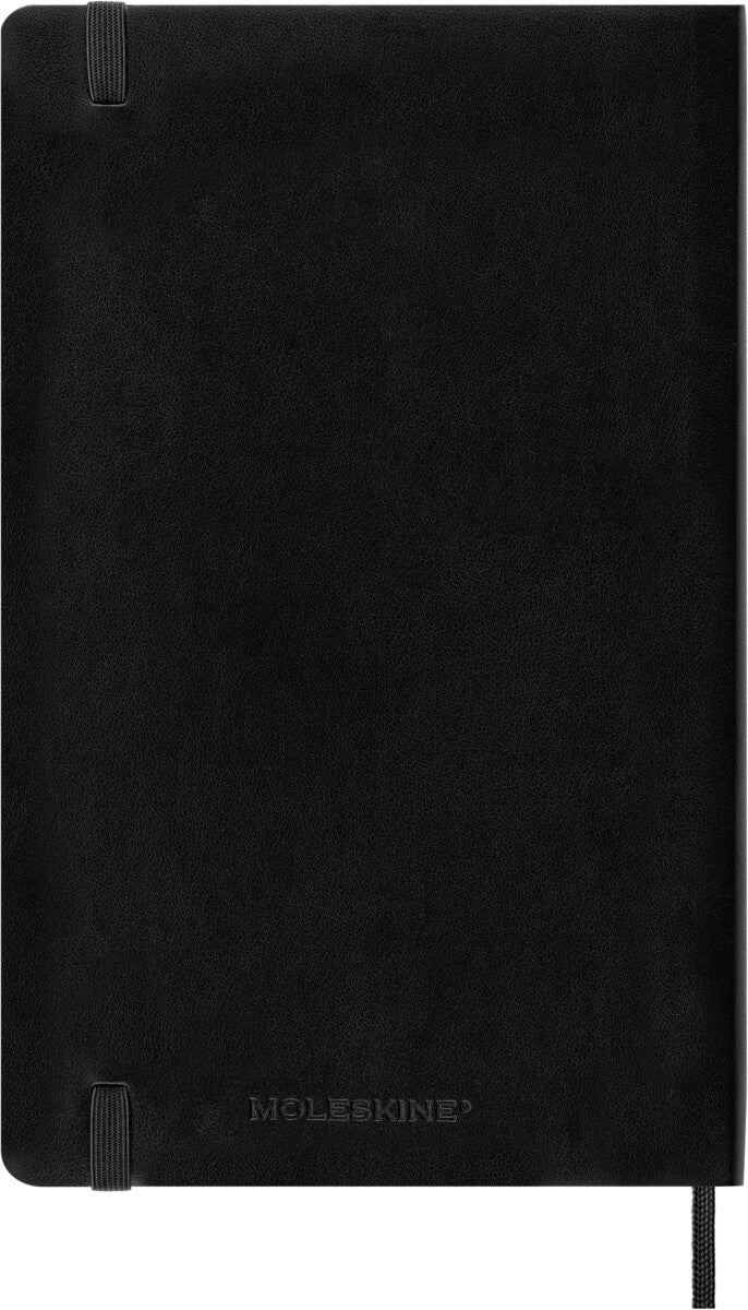 Kalender Moleskine 2025 Soft Large Uke Notat Sort