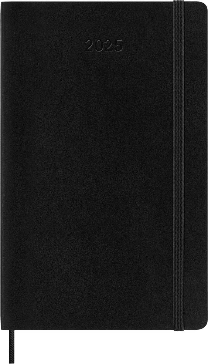 Kalender Moleskine 2025 Soft Large Uke Notat Sort